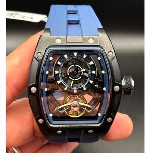 Invicta S1 Rally Torque 49036 Automatic Skeleton Dial Mens Watch 44mm Blue NIB